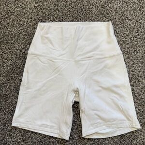 Lululemon Athletica White Athletic Shorts